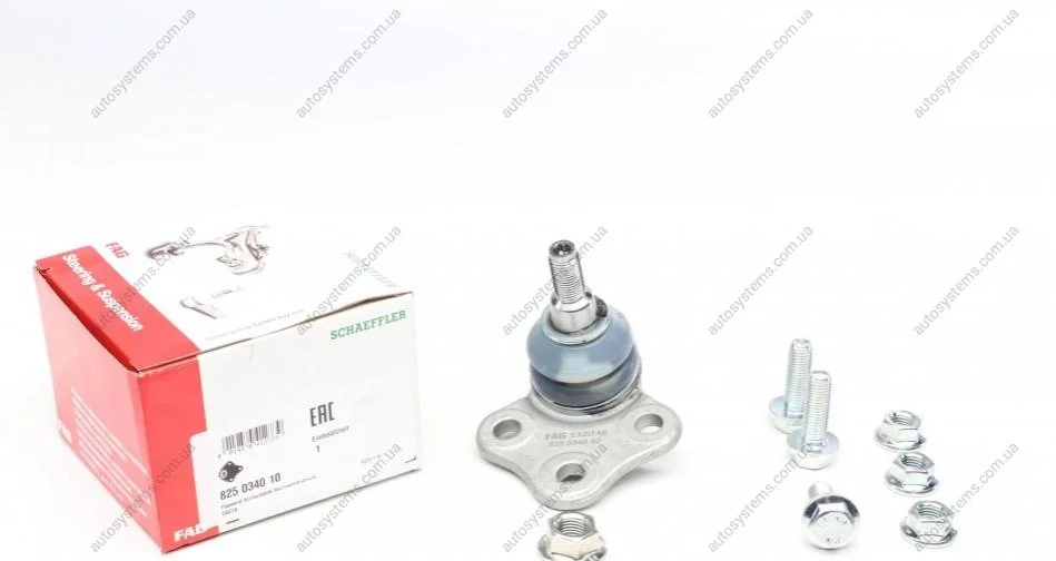 Опора кульова (передня/знизу) Dacia Duster/Renault Duster 1.2-2.0 10- FAG 825 0340 10 (фото 1)