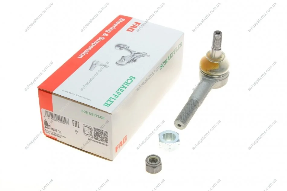 Наконечник тяги рульової Mitsubishi Pajero II 90-/L200 96- (завні, з лівою наріззю) FAG 840 0635 10 (фото 1)