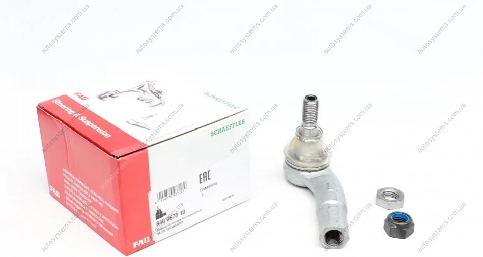 Наконечник тяги рульової (L) Seat Cordoba/Ibiza/Skoda Fabia/Roomster/VW Polo 01- FAG 840 0678 10 (фото 1)