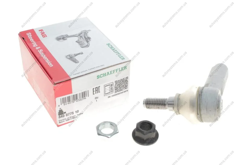 Наконечник тяги рульової Ford Transit V184/V347/V363/Custom V362, 00- FAG 840 0775 10 (фото 1)