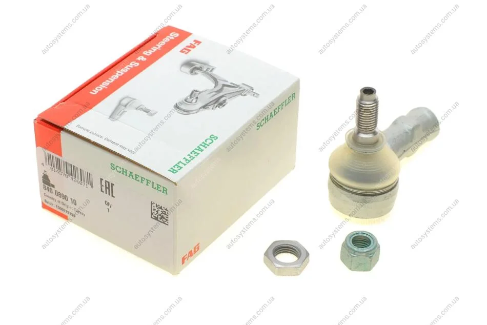 Наконечник тяги рульової (R) Audi A3/Skoda Octavia/VW Golf IV 95-06 FAG 840 0890 10 (фото 1)
