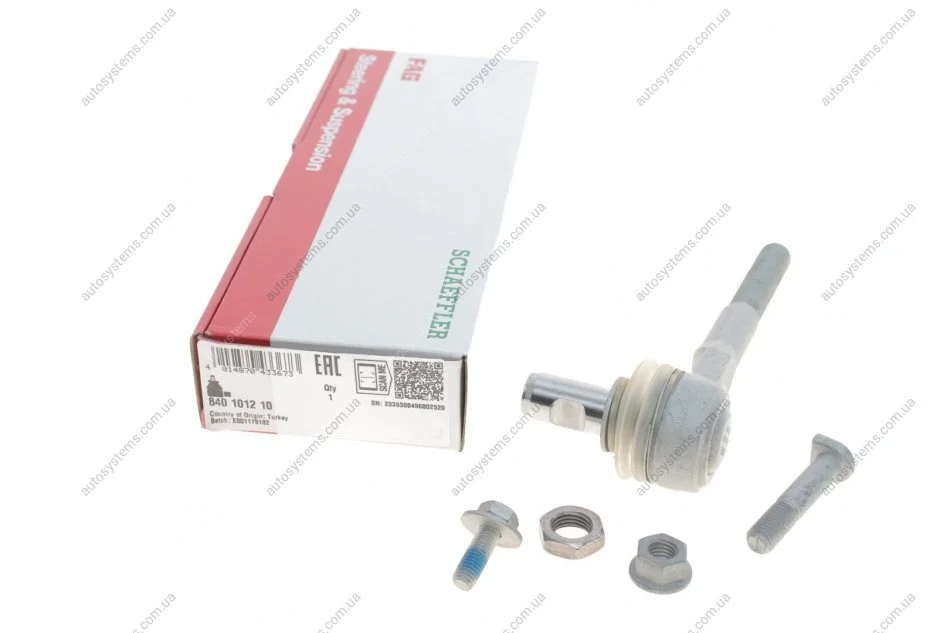 Наконечник тяги рульової Audi A4/A6 04-, L=R FAG 840 1012 10 (фото 1)