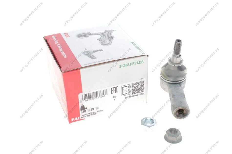 Наконечник тяги рульової Smart Forfour 04-06 FAG 840 1019 10 (фото 1)