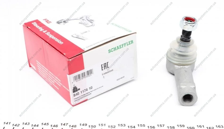Наконечник тяги рульової VW Caddy ІІ 96-00 FAG 840 1174 10 (фото 1)