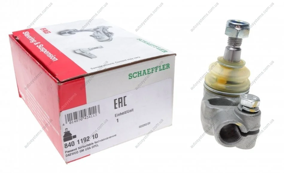 Наконечник тяги рульової (L) Opel Kadett E -94/Daewoo Lanos 97- FAG 840 1192 10 (фото 1)