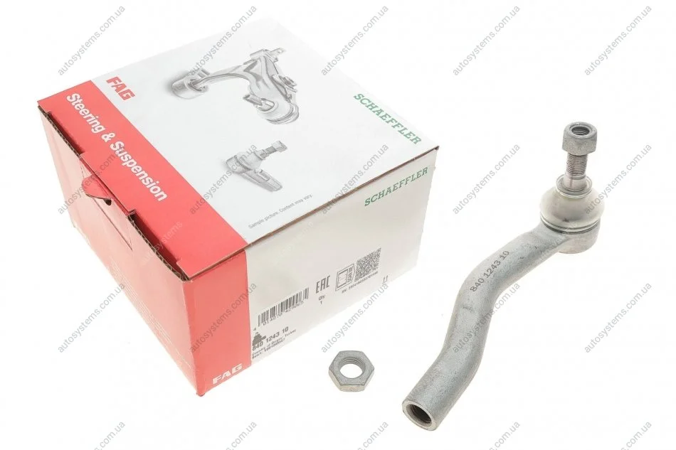 Наконечник тяги рульової (R) Toyota Yaris 05- FAG 840 1243 10 (фото 1)