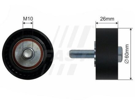 Натяжитель ремня поликлинового (приводного) FAST FT44532