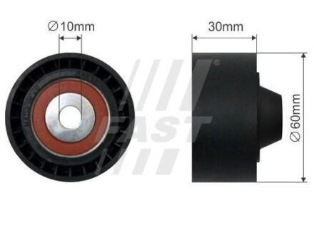 Натяжитель ремня поликлинового (приводного) FAST FT44563
