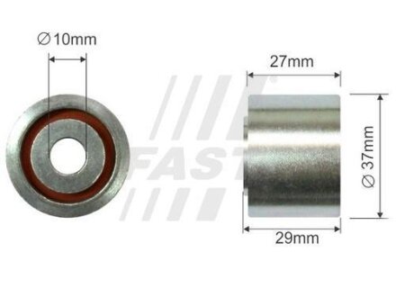 Натяжитель ремня поликлинового (приводного) FAST FT44589
