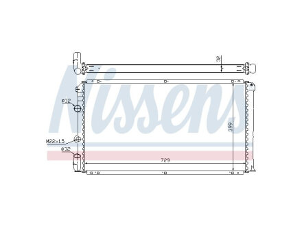 Радиатор охлаждения двигателя FAST FT55563
