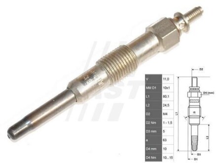 Свеча накаливания FAST FT82727