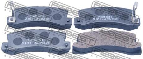 Тормозные колодки дисковые, комплект FEBEST 0101-ACV35R