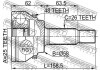 Шарнир равных угловых скоростей (ШРУС) FEBEST 0110-AZT250A48 (фото 2)