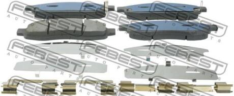 Тормозные колодки дисковые, комплект FEBEST 0201-A60F