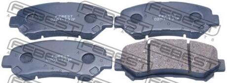 Тормозные колодки дисковые, комплект FEBEST 0201-T31F