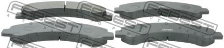 Тормозные колодки дисковые, комплект FEBEST 0201-W41F