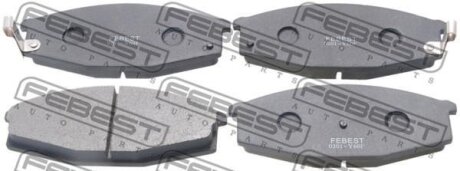 Тормозные колодки дисковые, комплект FEBEST 0201-Y60F