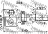 Шарнир равных угловых скоростей (ШРУС) FEBEST 0211-C11XRH (фото 2)