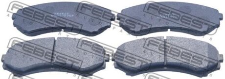 Тормозные колодки дисковые, комплект FEBEST 0401-V75F