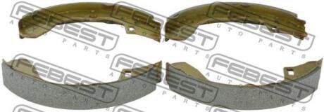 Колодки тормозные барабанные, комплект FEBEST 0502-BFR