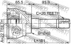 Шарнир равных угловых скоростей (ШРУС) FEBEST 0710-012 (фото 2)