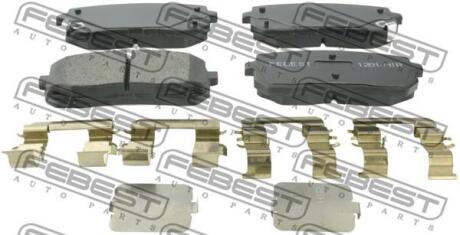 Тормозные колодки дисковые, комплект FEBEST 1201-H1R