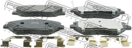 Тормозные колодки дисковые, комплект FEBEST 1201-SANF