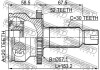 Шарнир равных угловых скоростей (ШРУС) FEBEST 1210-SFA52R (фото 2)