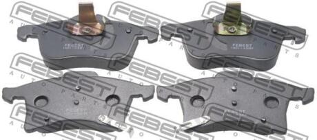 Тормозные колодки дисковые, комплект FEBEST 1801-ASHF