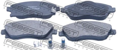 Тормозные колодки дисковые, комплект FEBEST 1801-CORCF