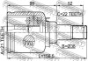 Шарнир равных угловых скоростей (ШРУС) FEBEST 2111-FUSATLH (фото 2)