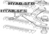 Сайлентблок переднего нижнего рычага, задний FEBEST HYAB-SFB (фото 2)