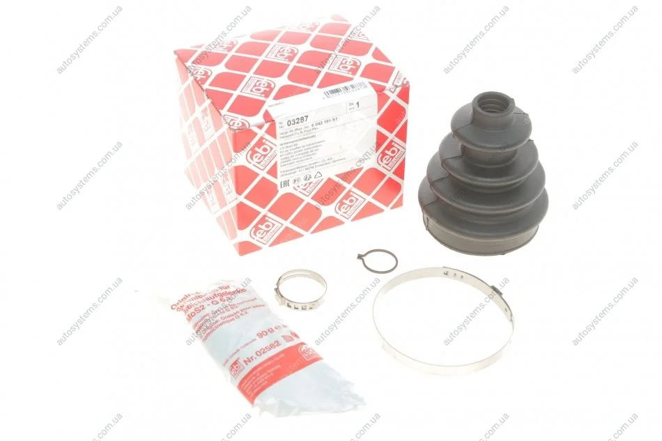Пильник ШРКШ (зовнішній) Ford Fiesta/Escort 77-02 (22x78x103mm) (к-кт) FEBI BILSTEIN 03287 (фото 1)