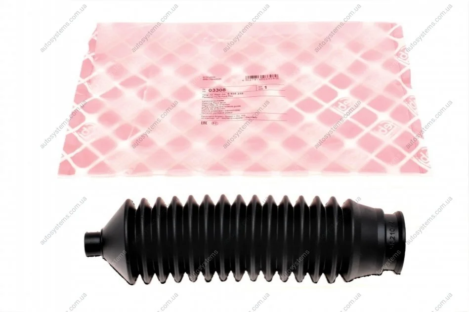 Пильник рейки рульової Ford Fiesta/Escort 85-03 (14x37x228mm) FEBI BILSTEIN 03308 (фото 1)