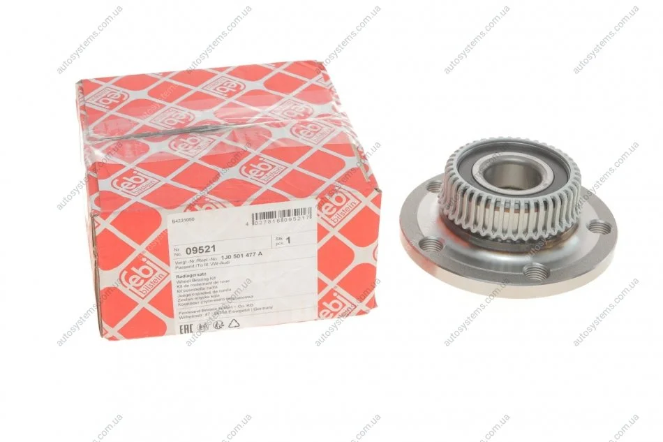 Підшипник маточини (задньої) VW Golf IV/Skoda Octavia 97- 10 FEBI BILSTEIN 09521 (фото 1)