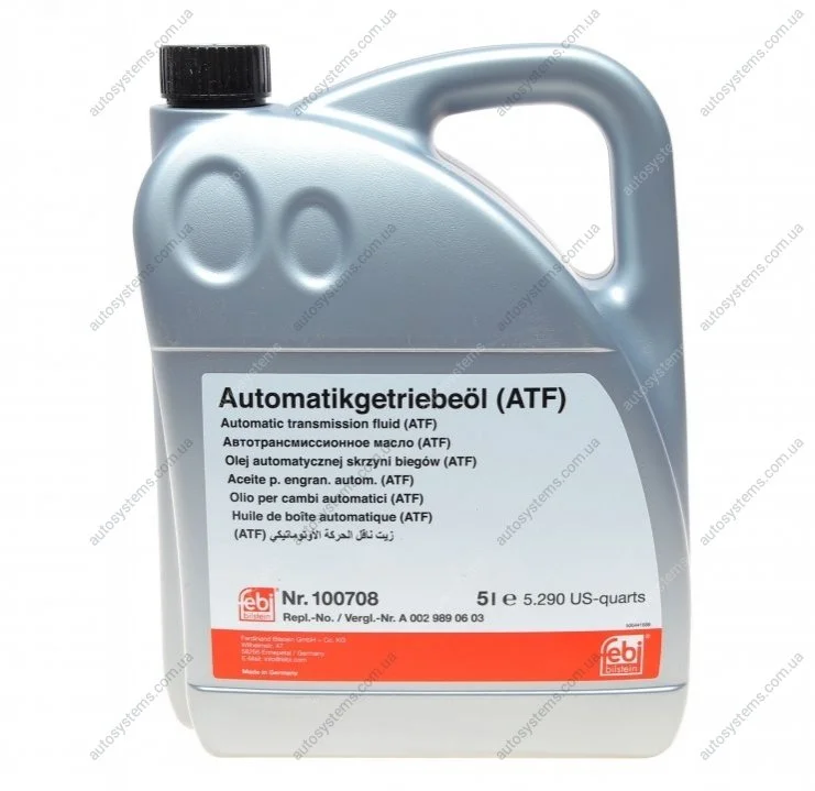 Олива АКПП ATF (5L) (жовте) (MB 236.16/236.17) FEBI BILSTEIN 100708 (фото 1)