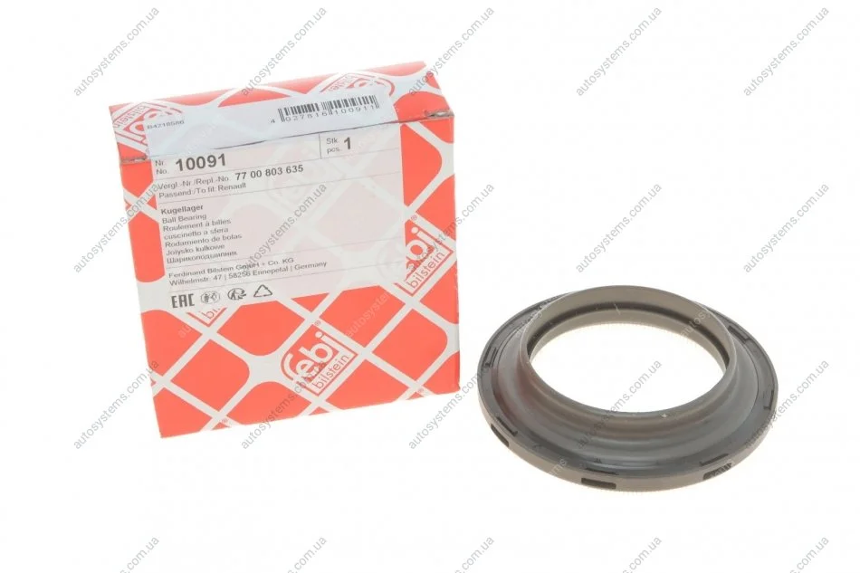 Підшипник амортизатора опорний Citroen Berlingo 96-08 FEBI BILSTEIN 10091 (фото 1)