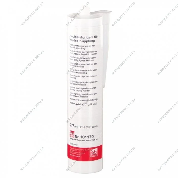 Олива в муфту Haldex (0.275L) (Audi/Seat/Skoda/VW/Ford) (VW TL 52175/Ford AWD-2) FEBI BILSTEIN 101170 (фото 1)