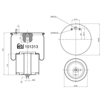 Пневморессора FEBI BILSTEIN 101313