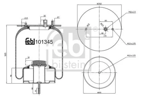 Пневморессора FEBI BILSTEIN 101345