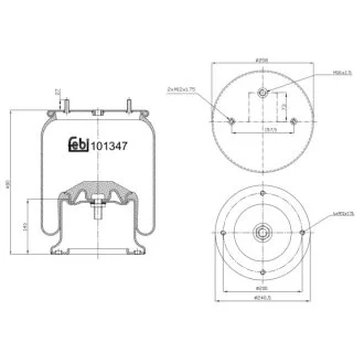 Пневморессора FEBI BILSTEIN 101347