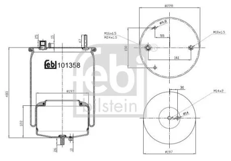 Пневморессора FEBI BILSTEIN 101358