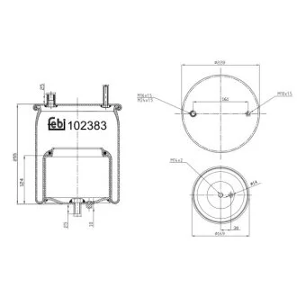 Пневморессора FEBI BILSTEIN 102383
