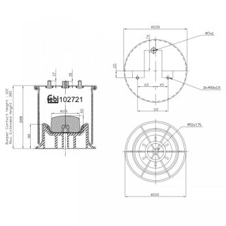 Пневморессора FEBI BILSTEIN 102721