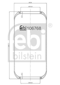 Кожух пневматической рессоры FEBI BILSTEIN 106768