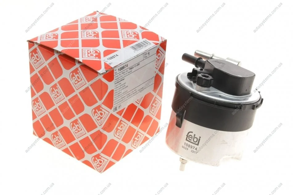 Фільтр паливний Ford Fiesta 08-17/Focus 1.6 TDCI 04-12 FEBI BILSTEIN 108974 (фото 1)