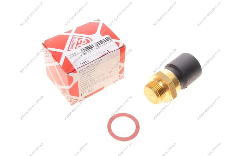 Датчик увімкнення вентилятора Opel Astra F/Corsa B 1.4/1.6i 91-00 (2 конт.) (95-100°C) FEBI BILSTEIN 11915 (фото 1)