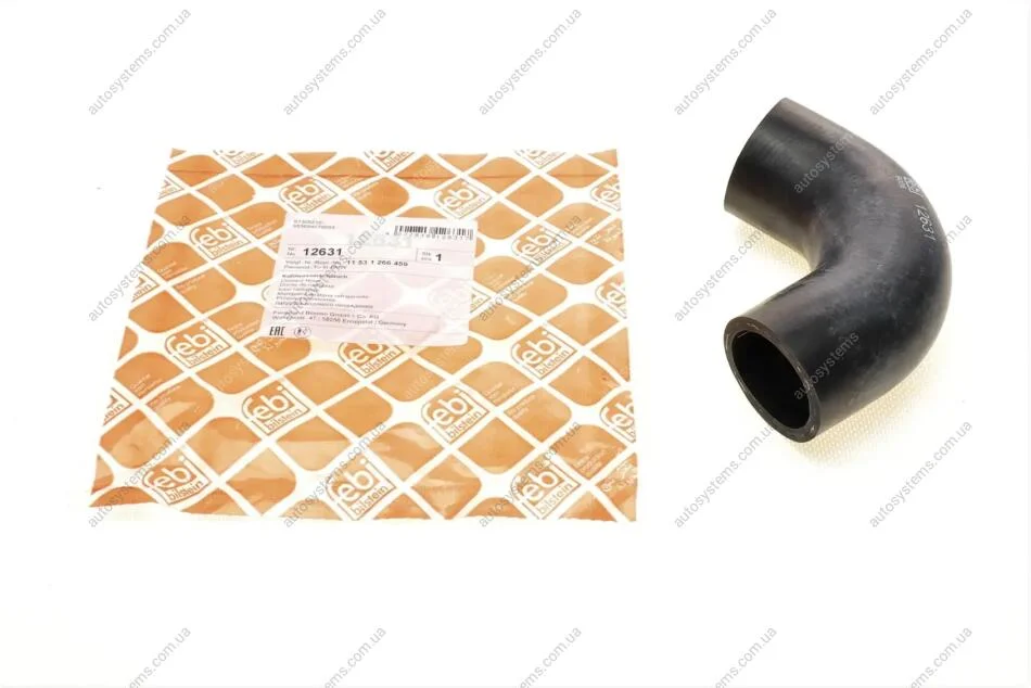 Патрубок радіатора BMW 5 (E12/E28/E34)/7 (E23/E32) 75-94 FEBI BILSTEIN 12631 (фото 1)
