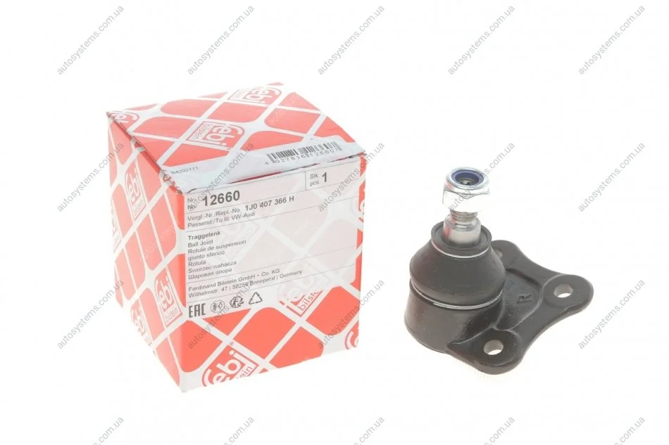 Опора кульова (передня/знизу/R) Audi A3/VW Golf IV 1.4-2.8 96-06 FEBI BILSTEIN 12660 (фото 1)