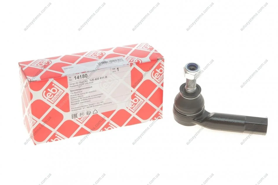 Наконечник тяги рульової (L) Audi A3/Skoda Octavia/VW Golf IV 96-10 FEBI BILSTEIN 14180 (фото 1)